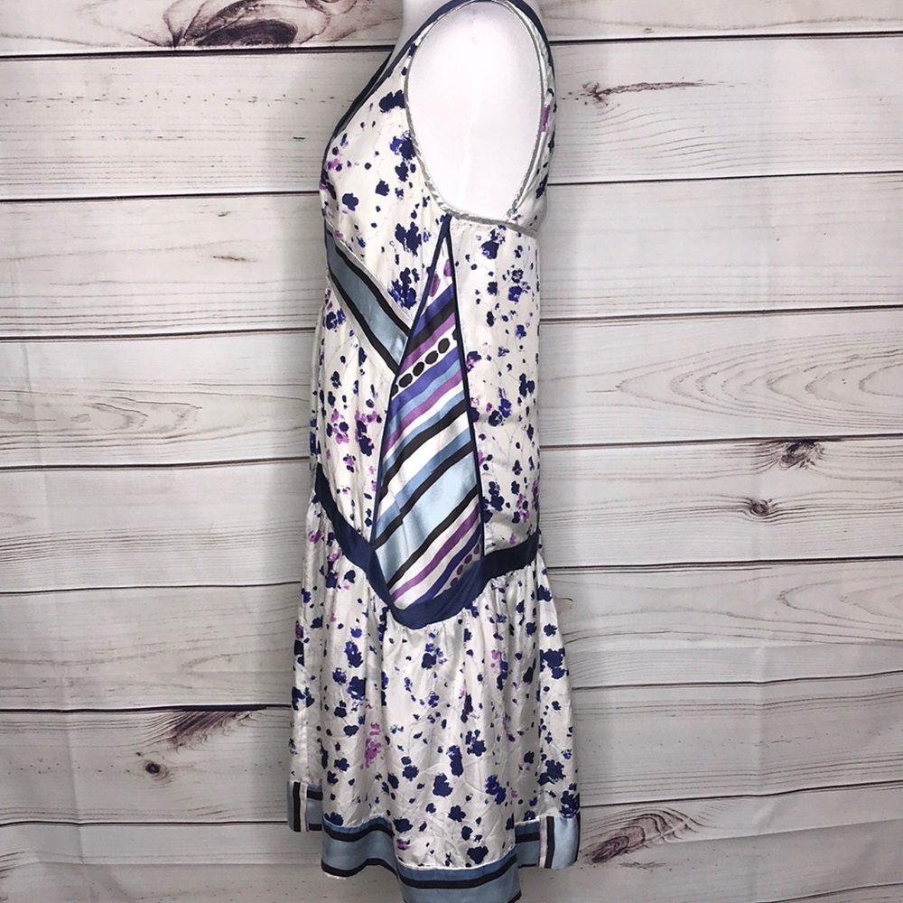 Mint 100% Silk Patchwork Dress 8 - image 3